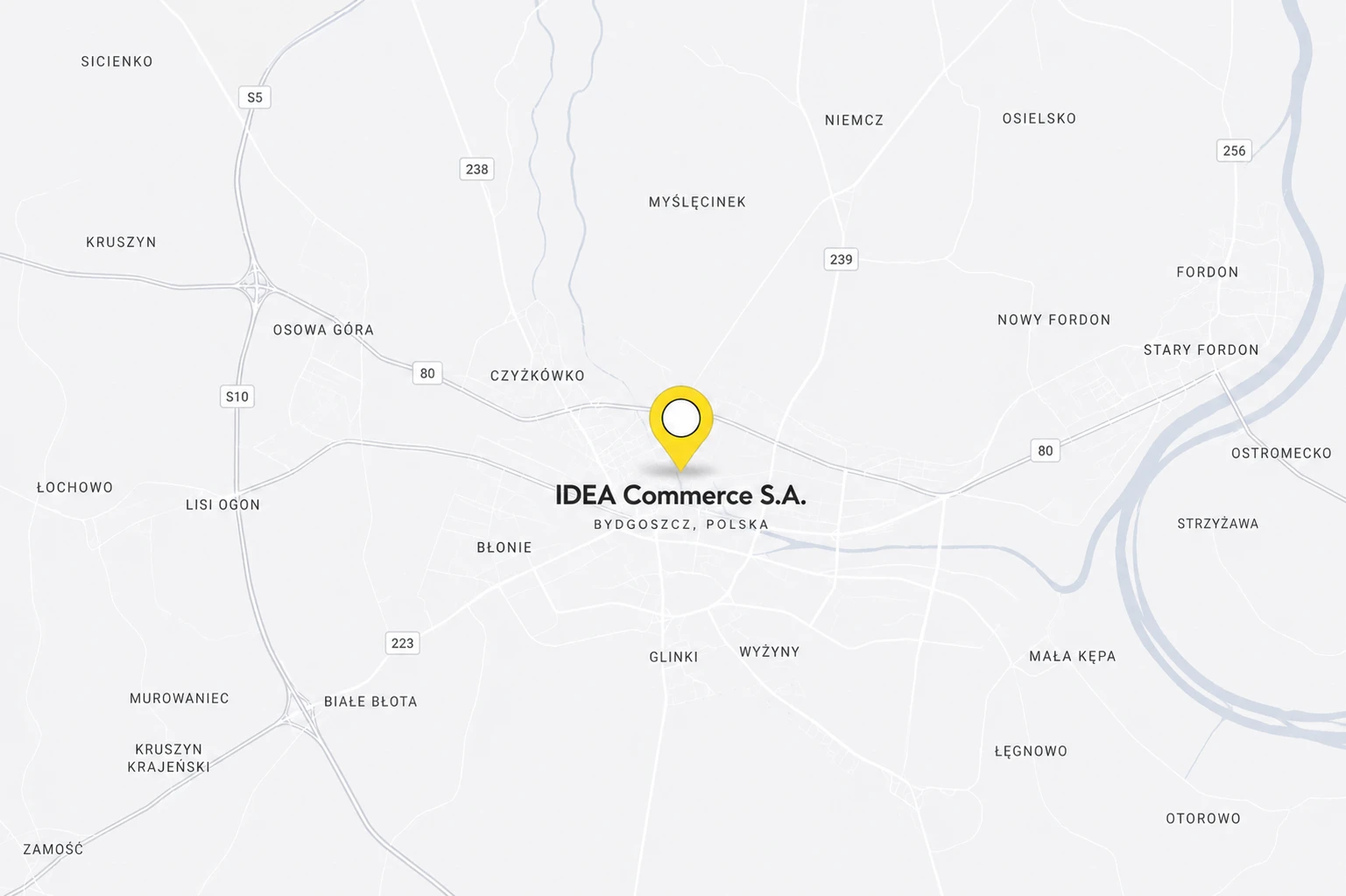 idea commerce Bydgoszcz - mapa
